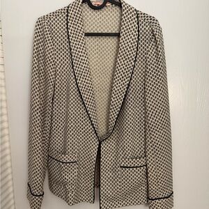 Scotch & Soda Cream and Black Patterned Blazer